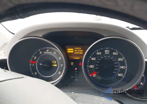 2009 Acura Mdx Technology Package z USA, uszkodzony, nr VIN 2HNYD28449H504662